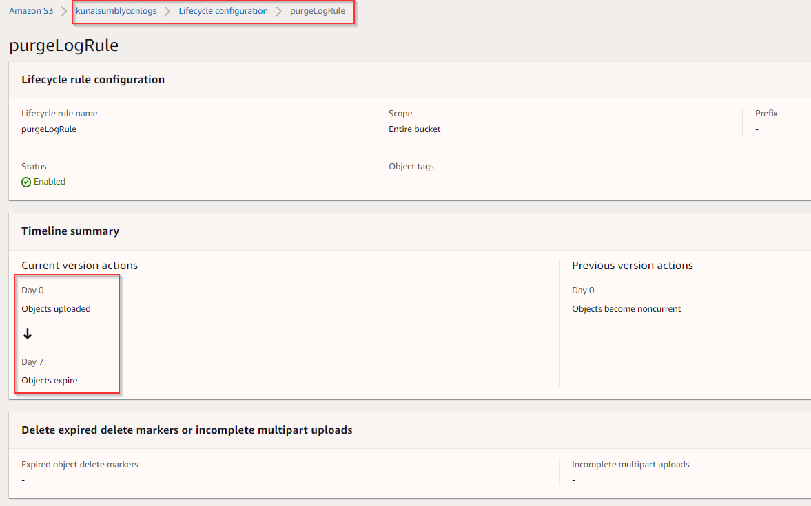 cfnsLogsBucketLifecycleSettings