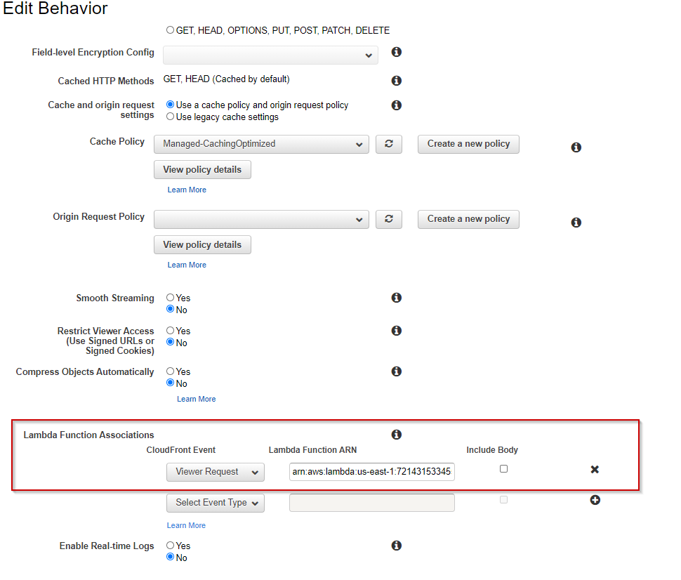 cfnOriginBehavior2Settings